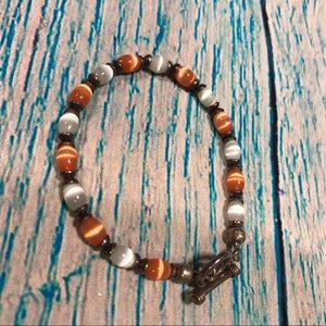 Beautiful glass bead bracelet.